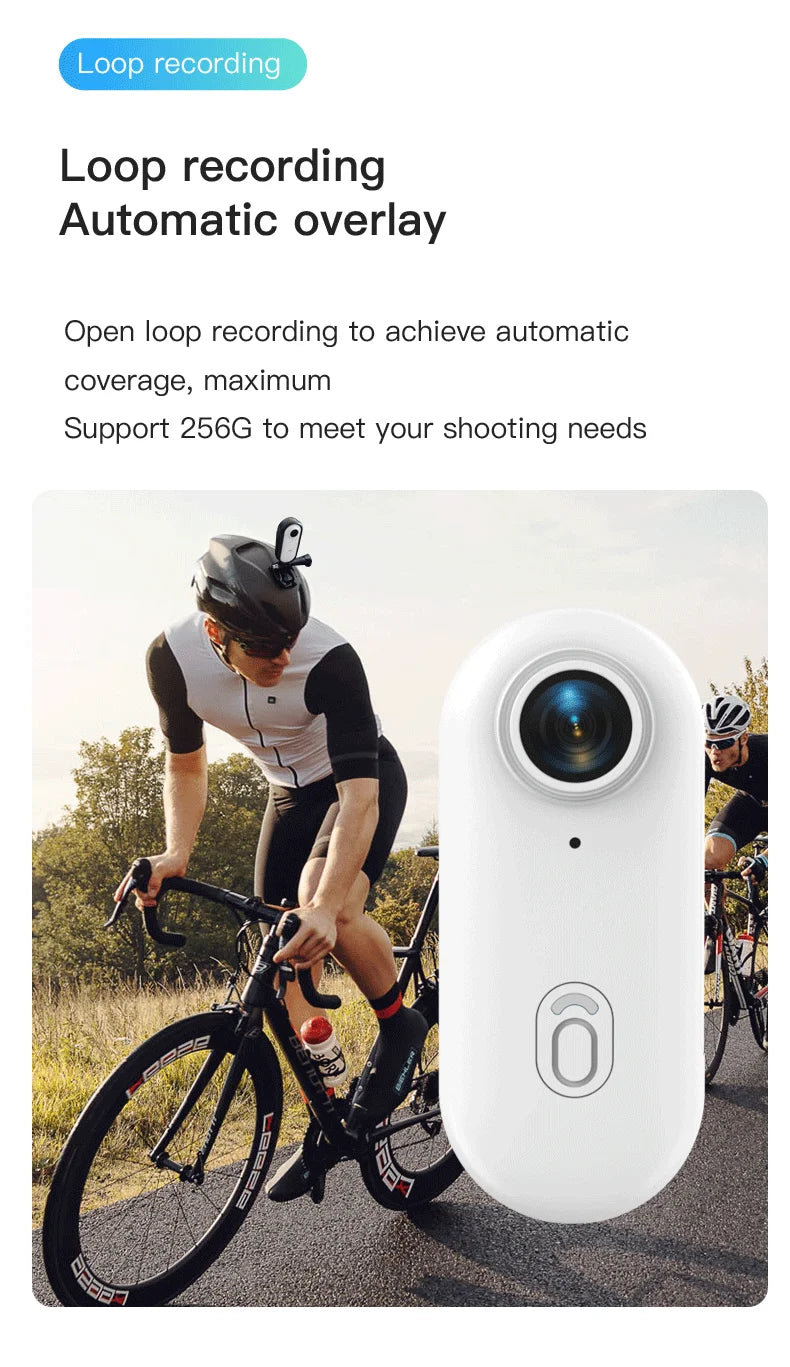 Travel Ready 4K Camera Mini HD 1080P   Action Cam Wireless WiFi Bodycam Sport Recorder Pocket Lens Outdoor Adventure Photography