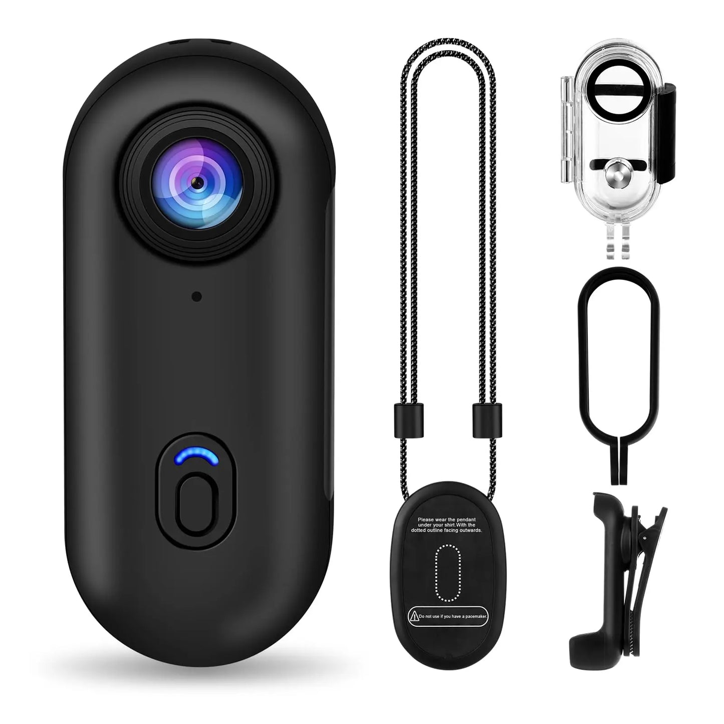 Travel Ready 4K Camera Mini HD 1080P   Action Cam Wireless WiFi Bodycam Sport Recorder Pocket Lens Outdoor Adventure Photography