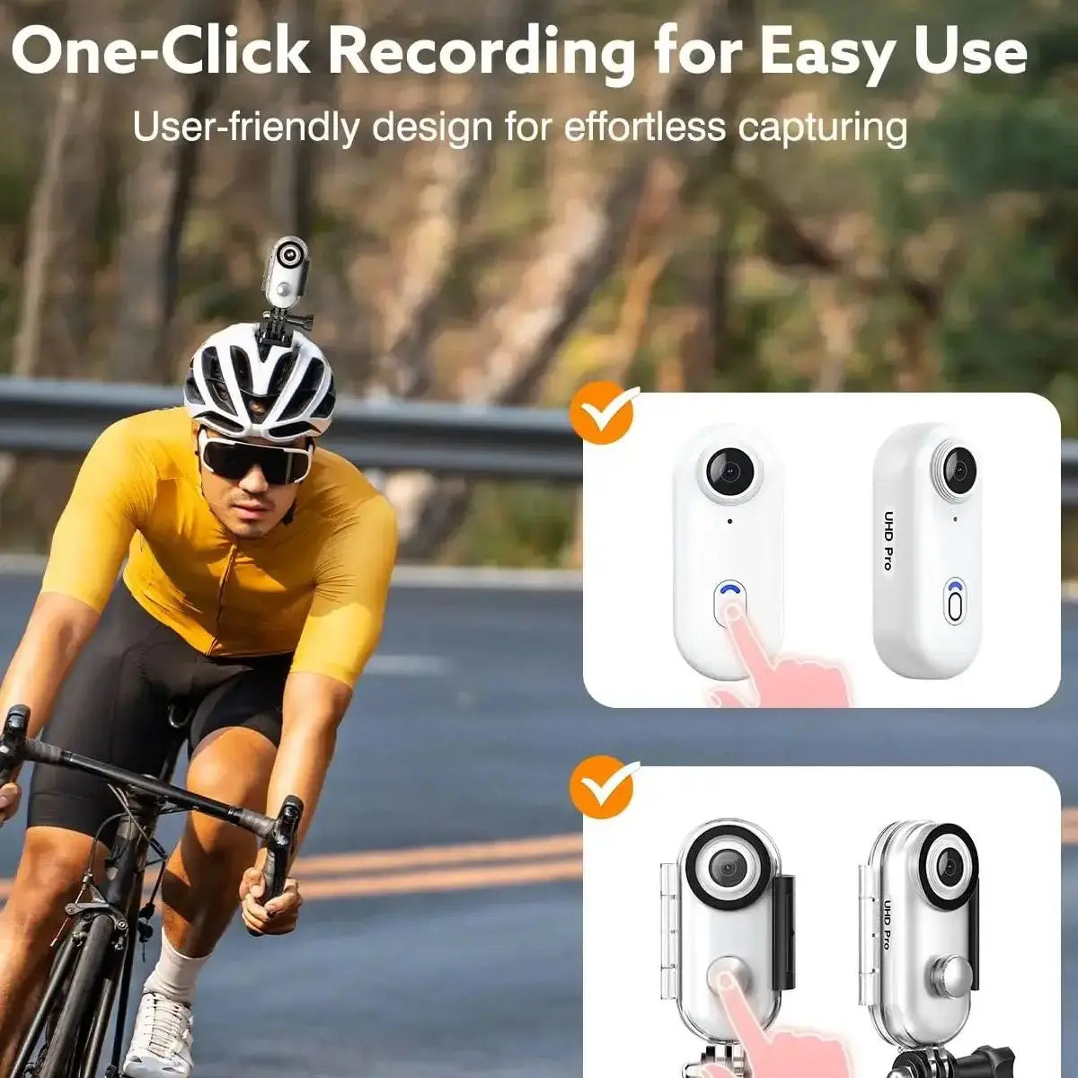 Travel Ready 4K Camera Mini HD 1080P   Action Cam Wireless WiFi Bodycam Sport Recorder Pocket Lens Outdoor Adventure Photography
