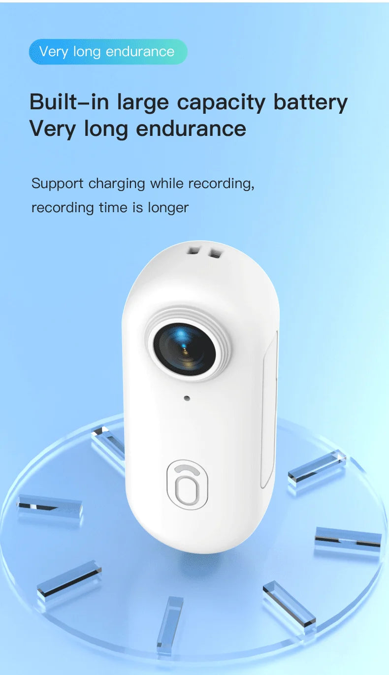 Travel Ready 4K Camera Mini HD 1080P   Action Cam Wireless WiFi Bodycam Sport Recorder Pocket Lens Outdoor Adventure Photography