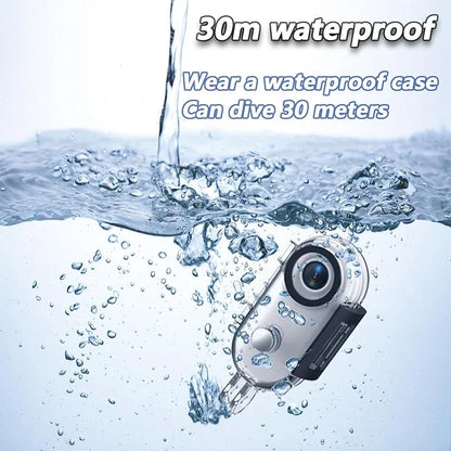 Mini Body Camera Small Body Camera 360° Rotatable Clip & Magnetic Lanyard Easy to use for Recording Life Traveling and Pet Walks